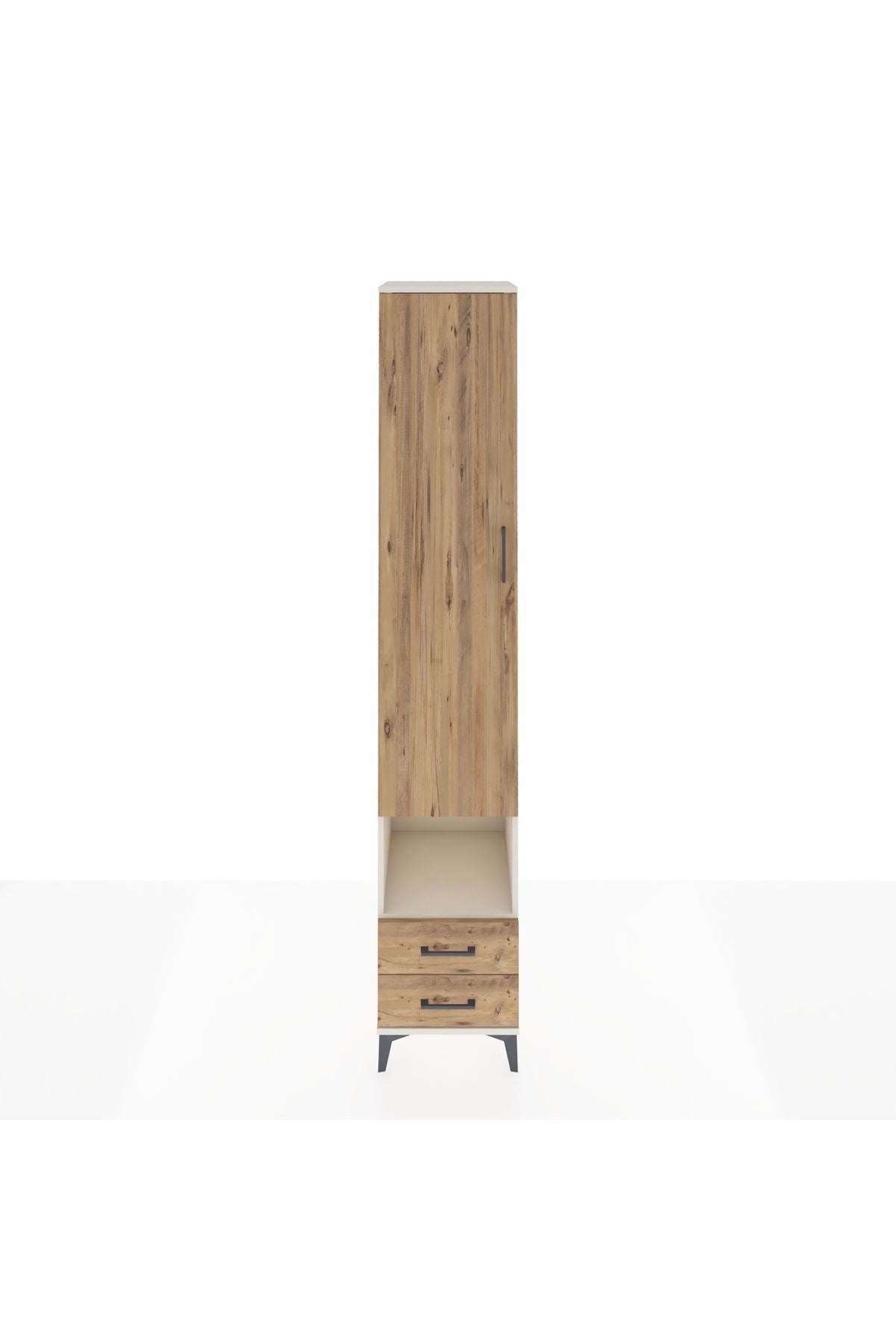 Hyperion Dolap 6 Raflı 2 Çekmeceli Tek Kapaklı 44x44x243 Aytaşı-Çam