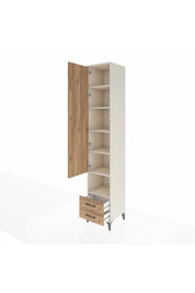 Hyperion Dolap 6 Raflı 2 Çekmeceli Tek Kapaklı 44x44x243 Aytaşı-Çam