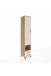 Hyperion Dolap 6 Raflı 2 Çekmeceli Tek Kapaklı 44x44x243 Çam-Aytaşı