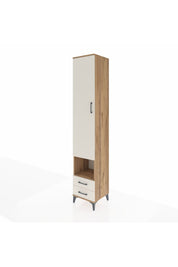 Hyperion Dolap 6 Raflı 2 Çekmeceli Tek Kapaklı 44x44x243 Çam-Aytaşı