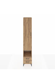 Hyperion Dolap 6 Raflı 2 Çekmeceli Tek Kapaklı 44x44x243 Çam-Çam