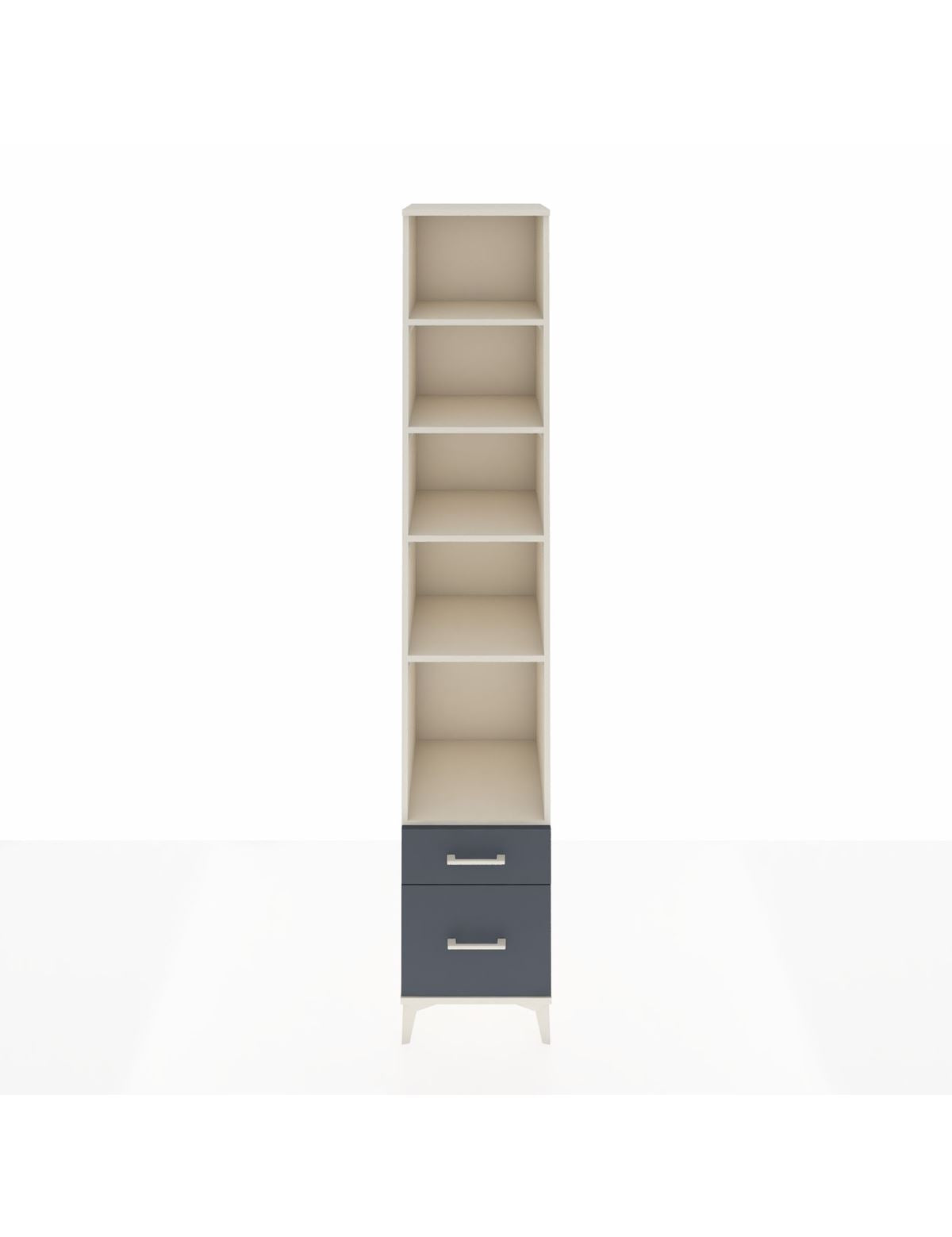 Hyperion Dolap 5 Raflı 2 Çekmeceli 44x44x243 Aytaşı-Antrasit