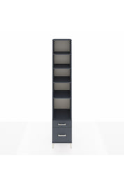 Hyperion Dolap 5 Raflı 2 Çekmeceli 44x44x243 Antrasit-Antrasit