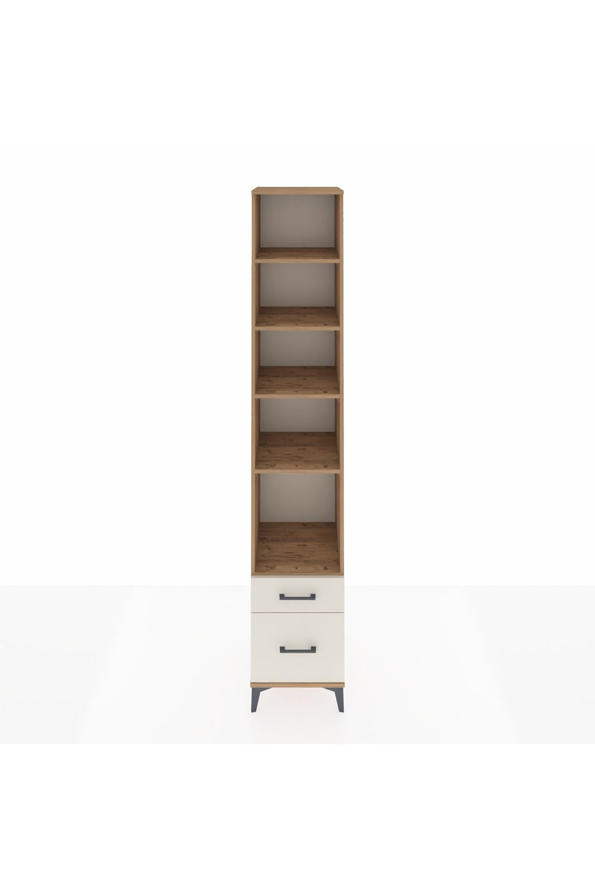 Hyperion Dolap 5 Raflı 2 Çekmeceli 44x44x243 Çam-Aytaşı