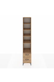 Hyperion Dolap 5 Raflı 2 Çekmeceli 44x44x243 Çam-Çam