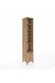 Hyperion Dolap 5 Raflı 2 Çekmeceli 44x44x243 Çam-Çam