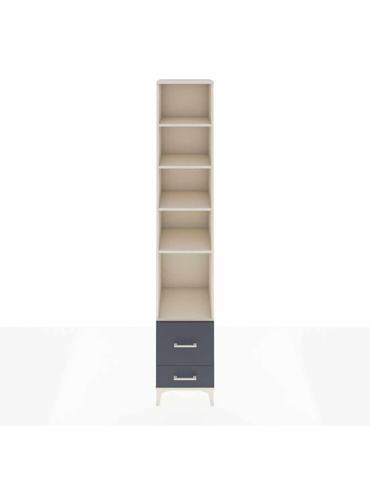 Hyperion Dolap 5 Raflı 2 Çekmeceli 44x44x243 Aytaşı-Antrasit