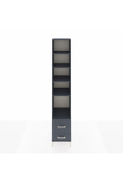 Hyperion Dolap 5 Raflı 2 Çekmeceli 44x44x243 Antrasit-Antrasit