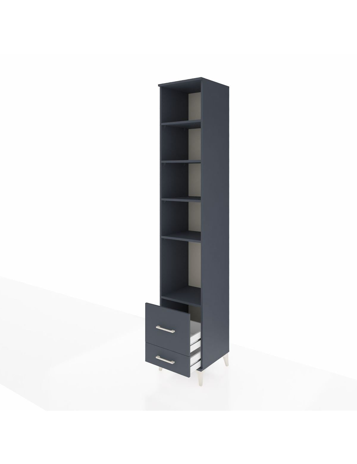 Hyperion Dolap 5 Raflı 2 Çekmeceli 44x44x243 - S64M086V5B