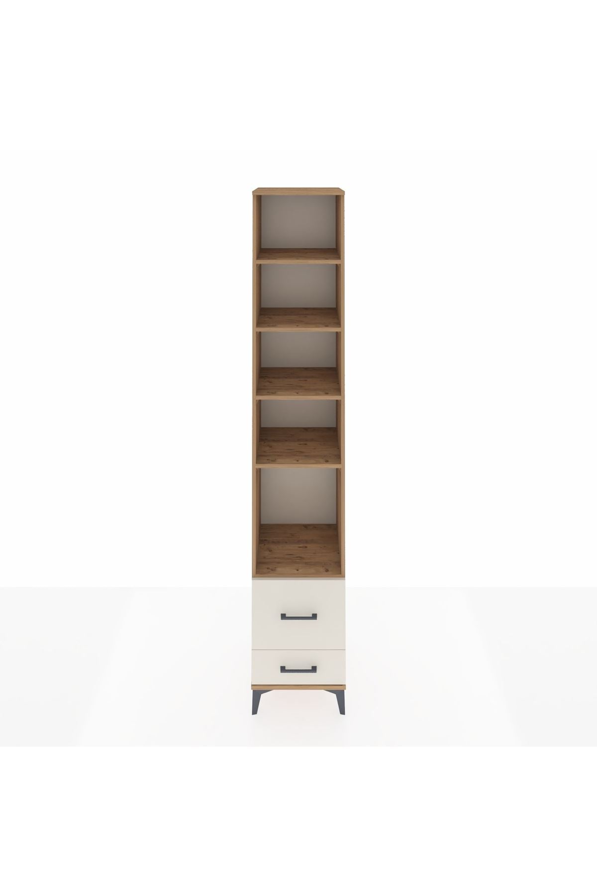 Hyperion Dolap 5 Raflı 2 Çekmeceli 44x44x243 Çam-Aytaşı