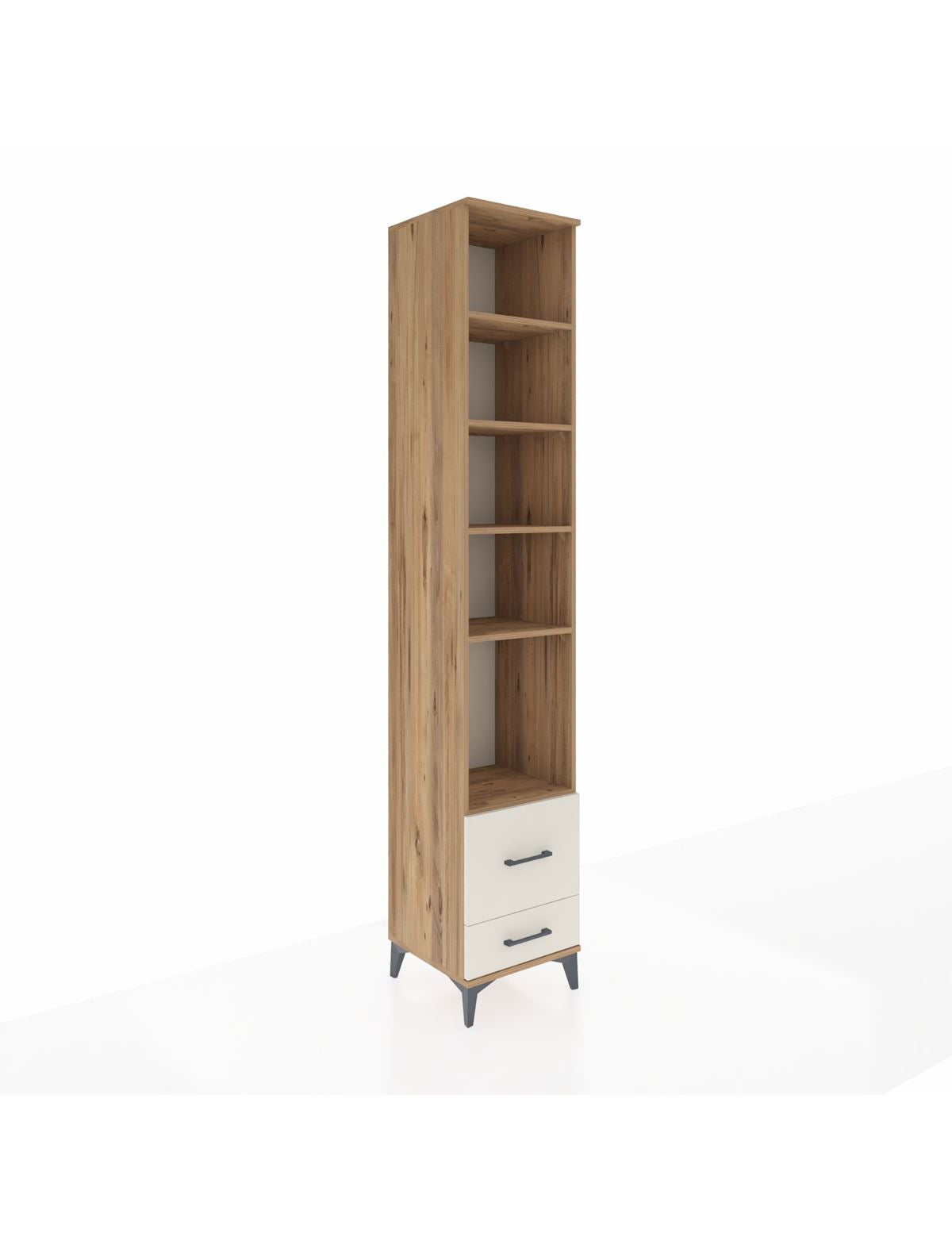 Hyperion Dolap 5 Raflı 2 Çekmeceli 44x44x243 Çam-Aytaşı