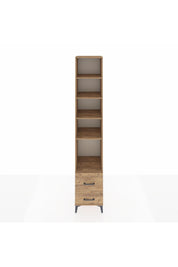 Hyperion Dolap 5 Raflı 2 Çekmeceli 44x44x243 Çam-Çam