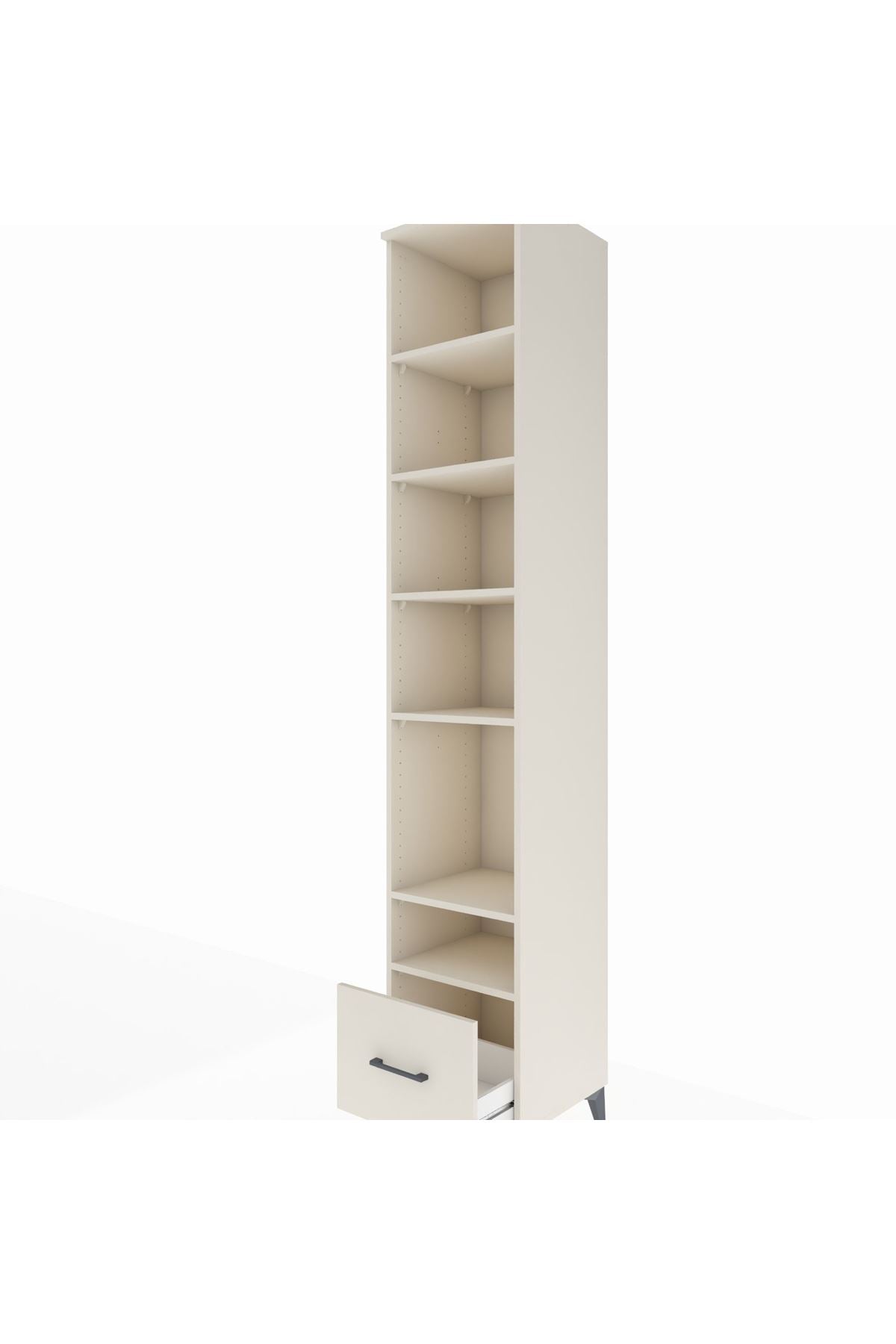 Hyperion Dolap 6 Raflı Tek Çekmeceli 44x44x243 Aytaşı-Aytaşı