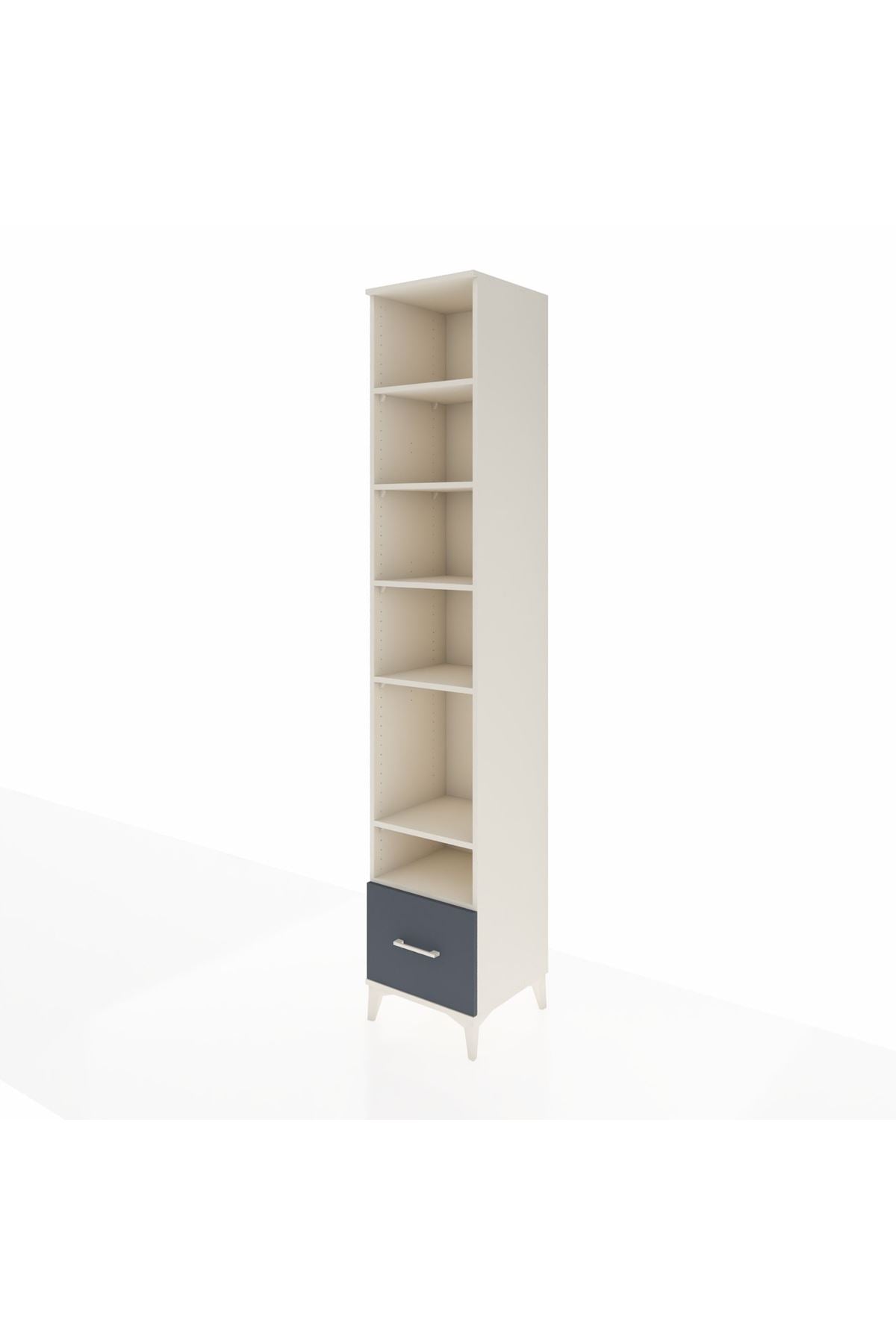 Hyperion Dolap 6 Raflı Tek Çekmeceli 44x44x243 Aytaşı-Antrasit