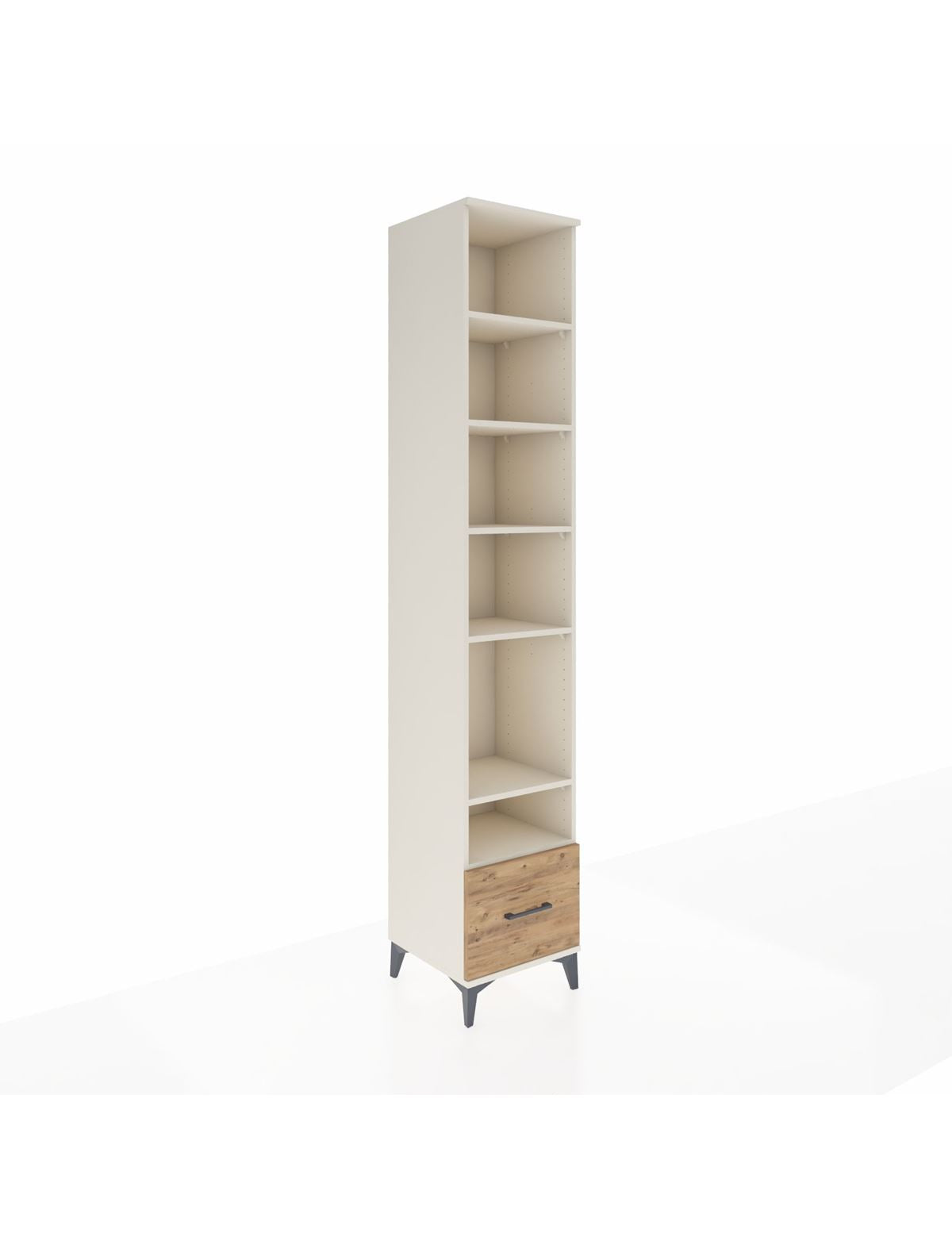 Hyperion Dolap 6 Raflı Tek Çekmeceli 44x44x243 Aytaşı-Çam