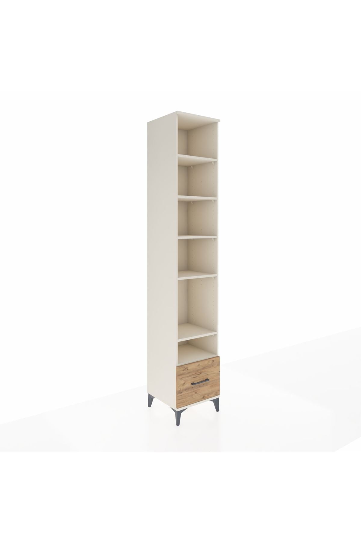 Hyperion Dolap 6 Raflı Tek Çekmeceli 44x44x243 Aytaşı-Çam