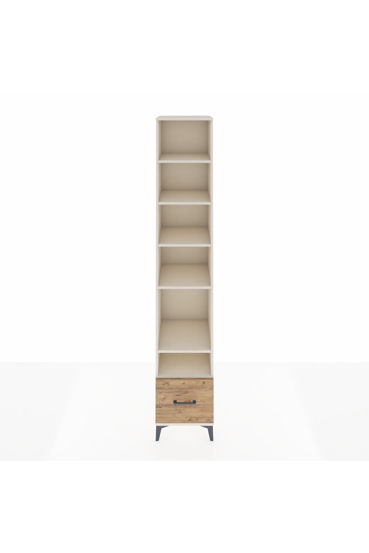 Hyperion Dolap 6 Raflı Tek Çekmeceli 44x44x243 Aytaşı-Çam