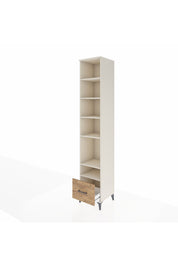 Hyperion Dolap 6 Raflı Tek Çekmeceli 44x44x243 Aytaşı-Çam