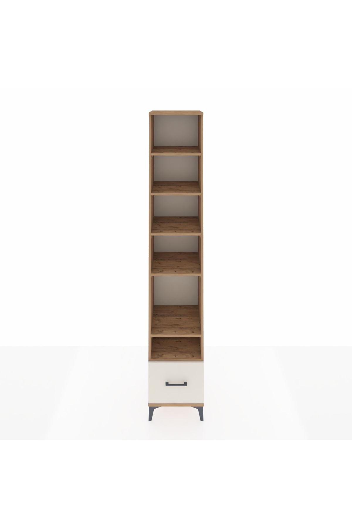 Hyperion Dolap 6 Raflı Tek Çekmeceli 44x44x243 Çam-Aytaşı