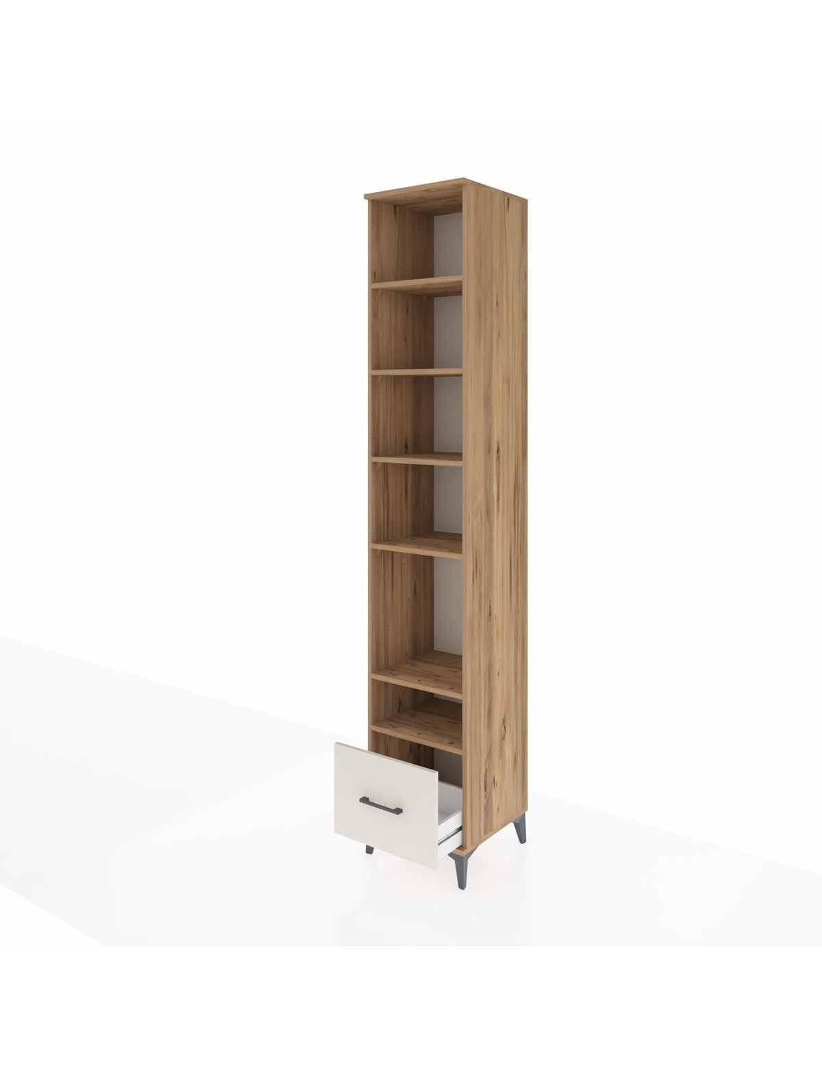 Hyperion Dolap 6 Raflı Tek Çekmeceli 44x44x243 - S64M087V7B