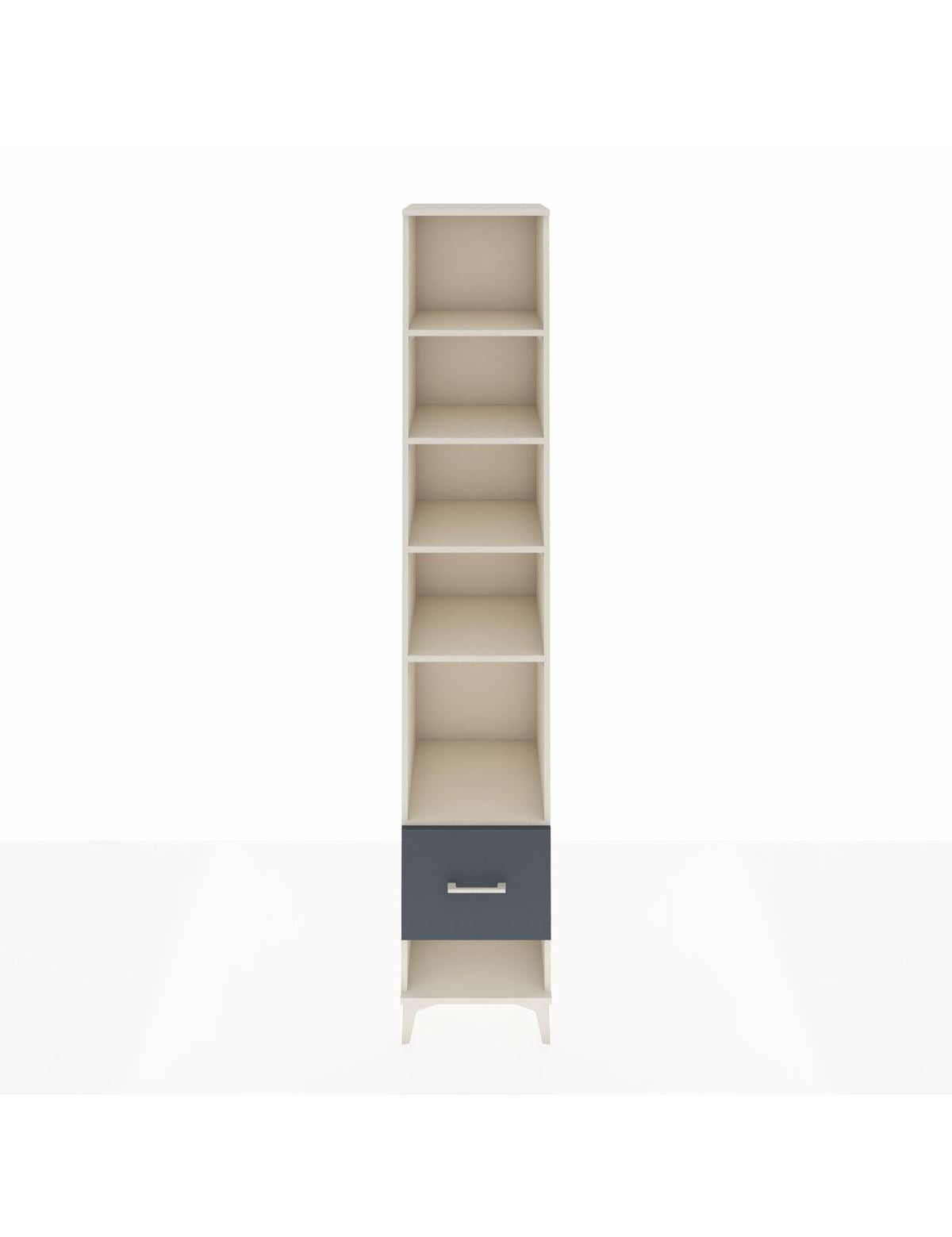 Hyperion Dolap 5 Raflı Tek Çekmeceli 44x44x243 Aytaşı-Antrasit