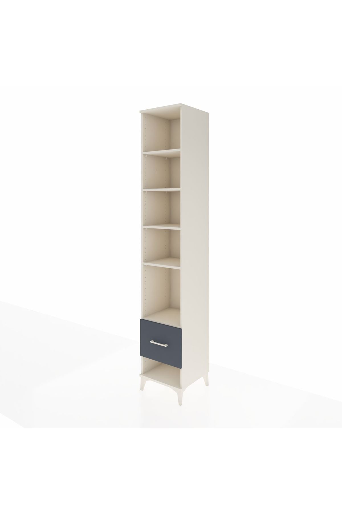 Hyperion Dolap 5 Raflı Tek Çekmeceli 44x44x243 Aytaşı-Antrasit