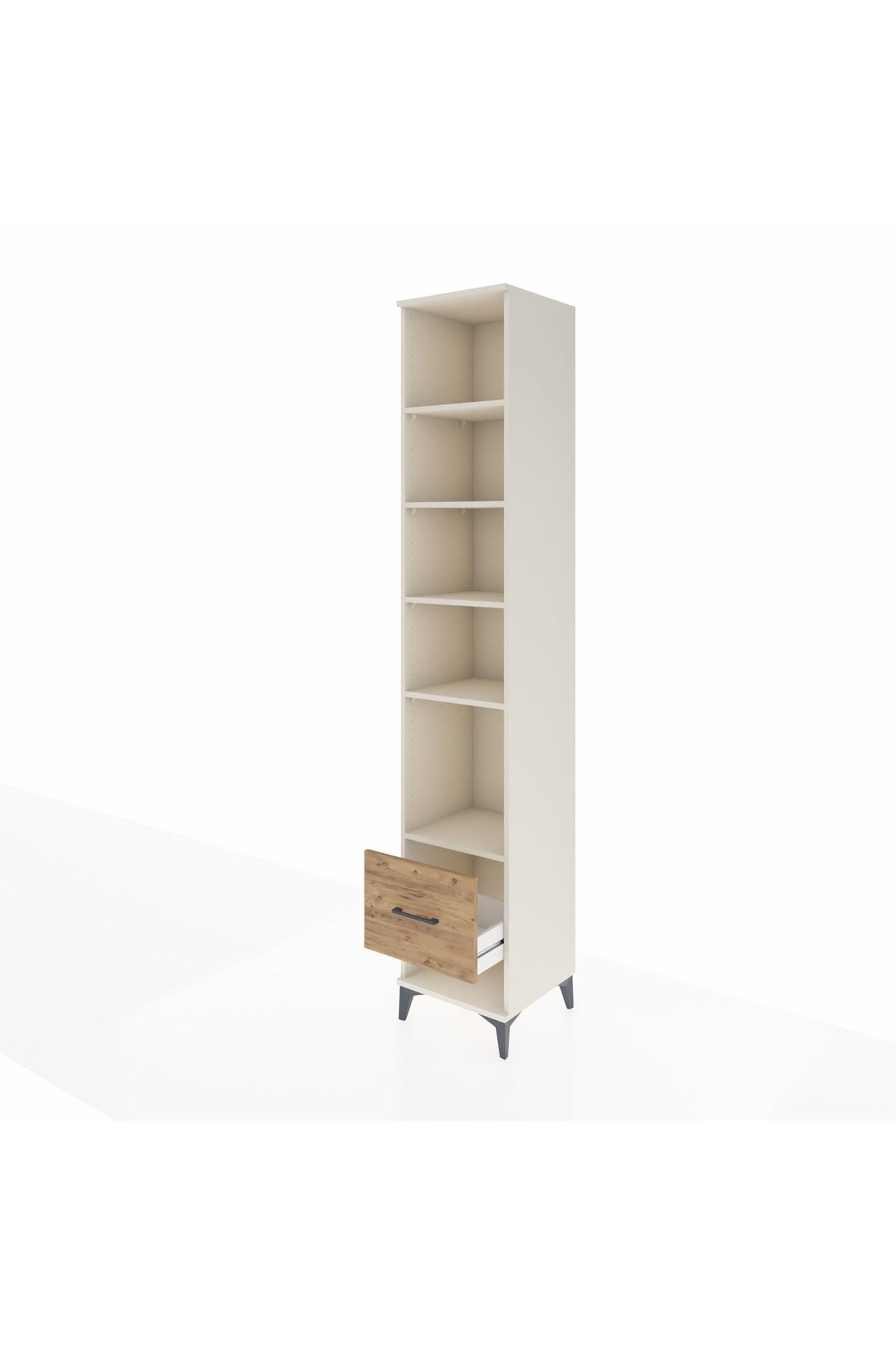 Hyperion Dolap 5 Raflı Tek Çekmeceli 44x44x243 Aytaşı-Çam