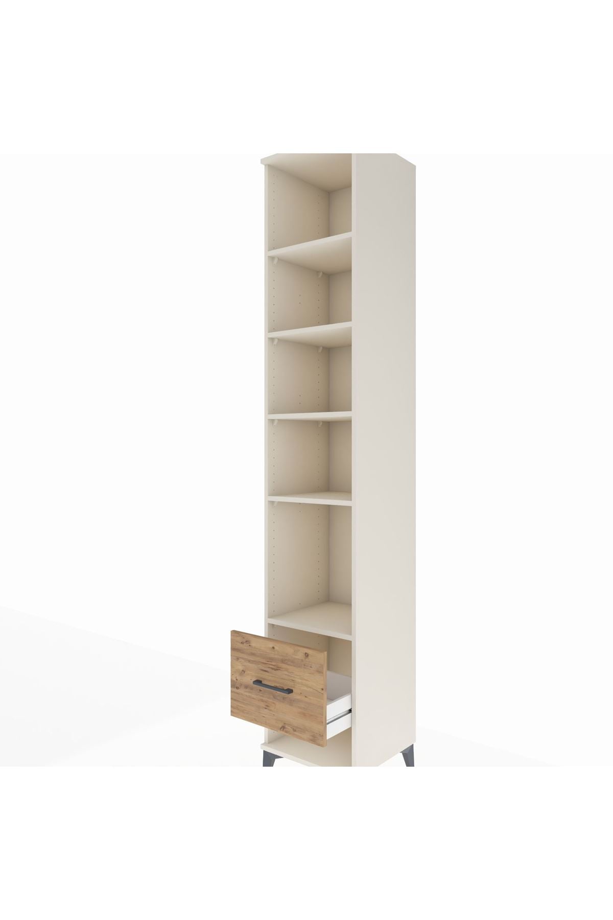 Hyperion Dolap 5 Raflı Tek Çekmeceli 44x44x243 Aytaşı-Çam