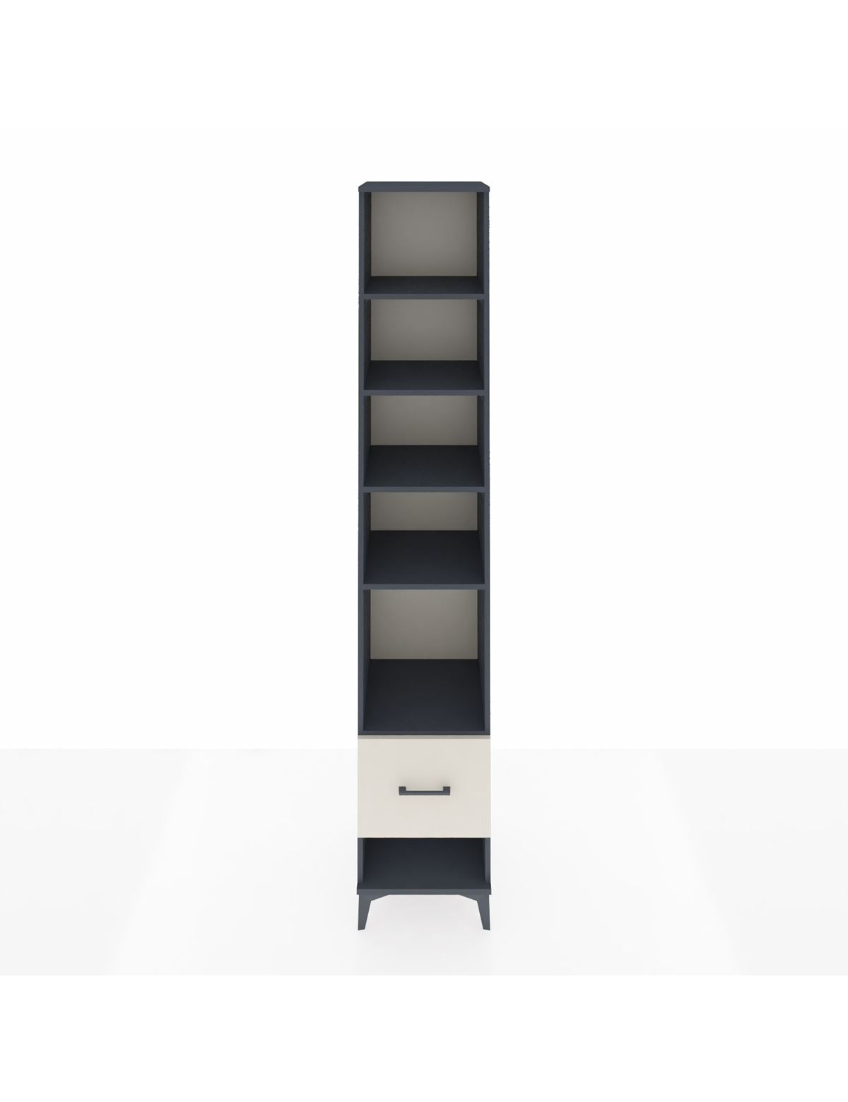 Hyperion Dolap 5 Raflı Tek Çekmeceli 44x44x243 Antrasit-Aytaşı