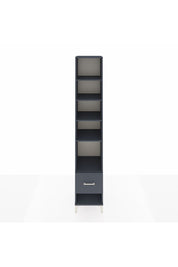 Hyperion Dolap 5 Raflı Tek Çekmeceli 44x44x243 Antrasit-Antrasit