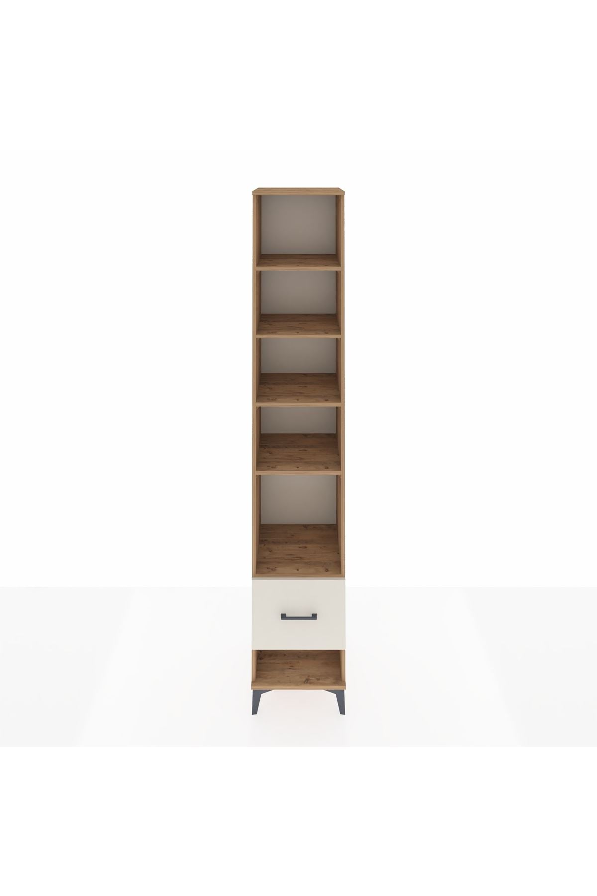 Hyperion Dolap 5 Raflı Tek Çekmeceli 44x44x243 Çam-Aytaşı