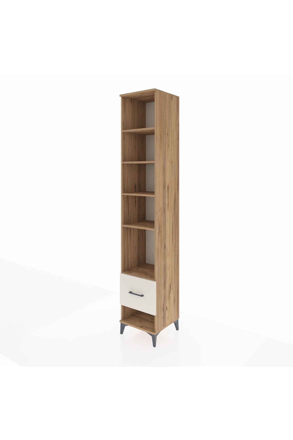 Hyperion Dolap 5 Raflı Tek Çekmeceli 44x44x243 Çam-Aytaşı