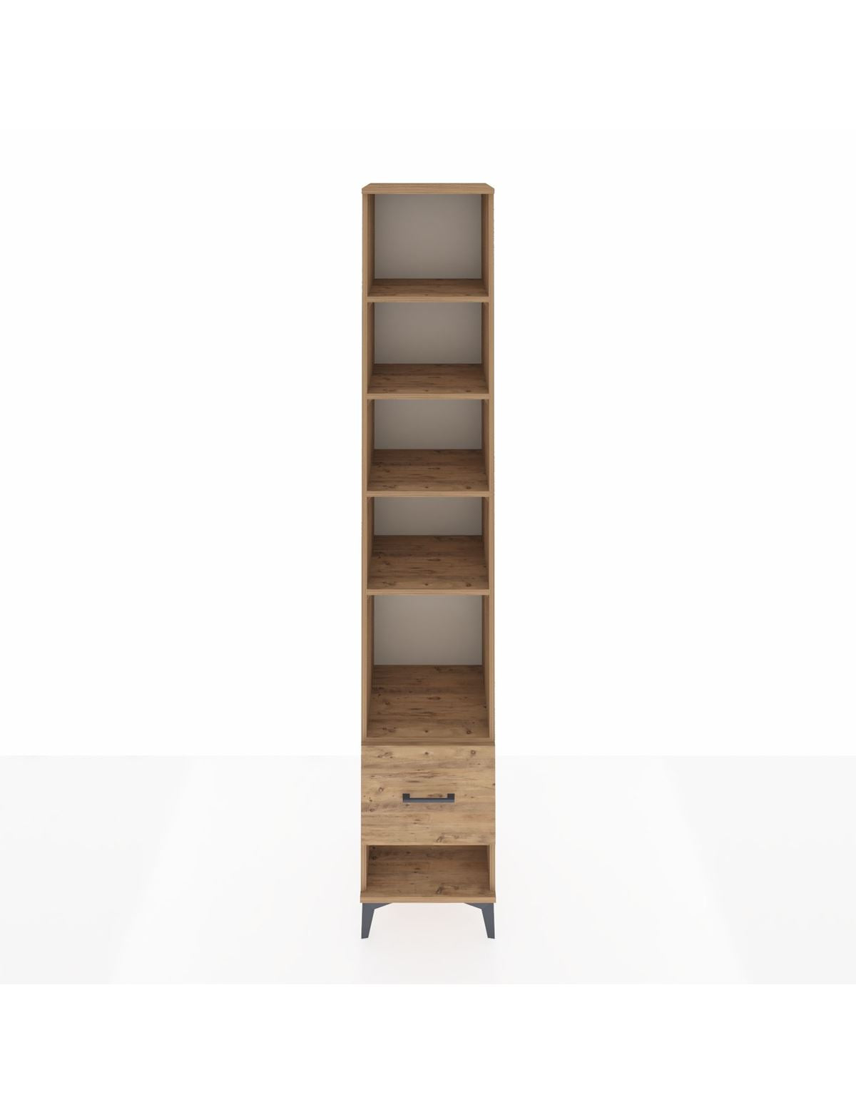 Hyperion Dolap 5 Raflı Tek Çekmeceli 44x44x243 Çam-Çam