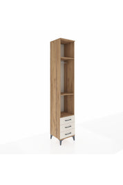 Hyperion Dolap 3 Raflı 3 Çekmeceli Tek Askılı 44x44x243 Çam-Aytaşı