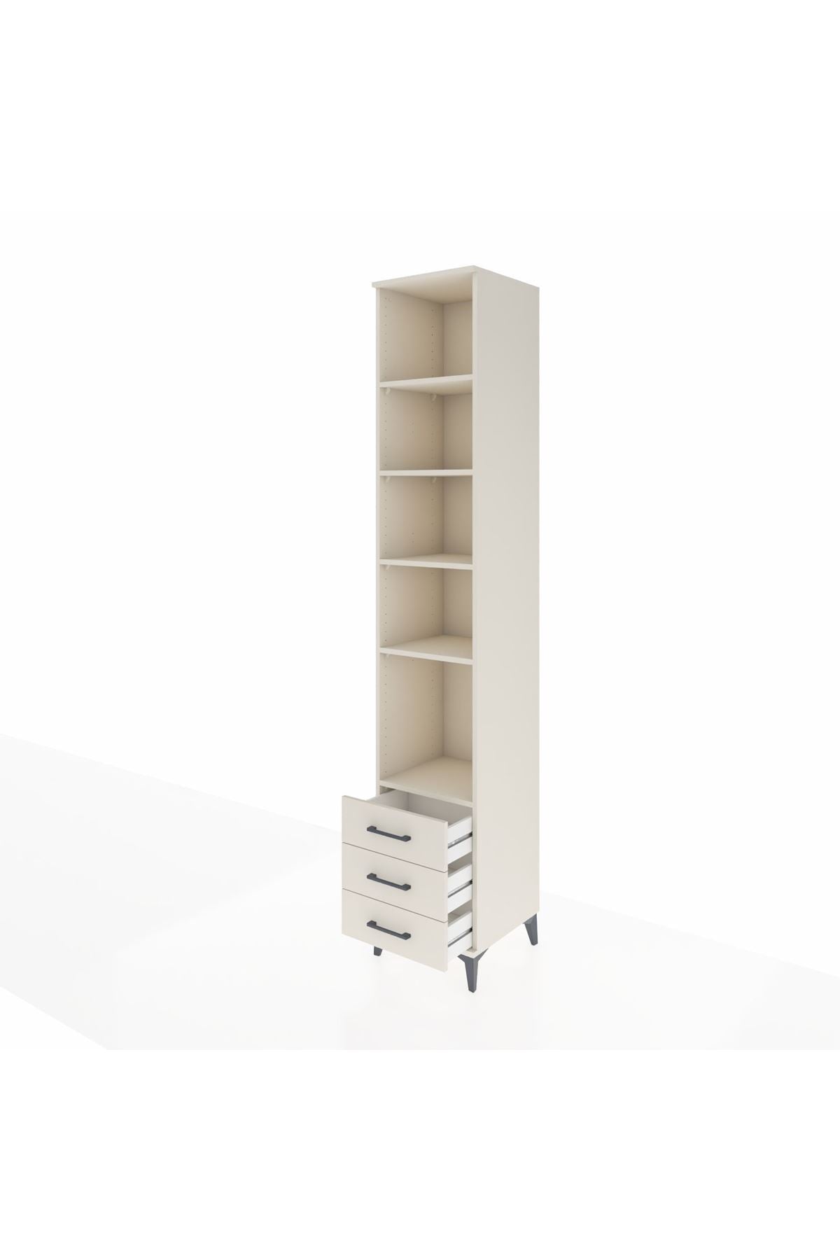 Hyperion Dolap 5 Raflı 3 Çekmeceli 44x44x243 Aytaşı-Aytaşı