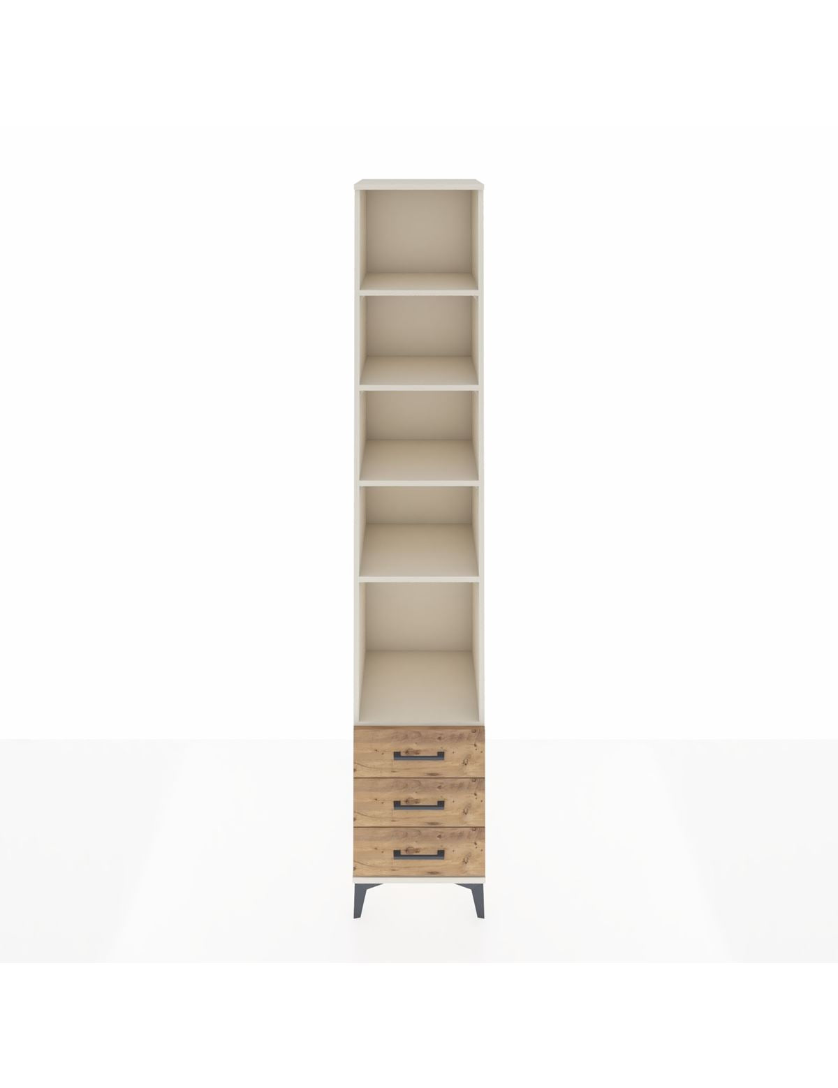 Hyperion Dolap 5 Raflı 3 Çekmeceli 44x44x243 Aytaşı-Çam