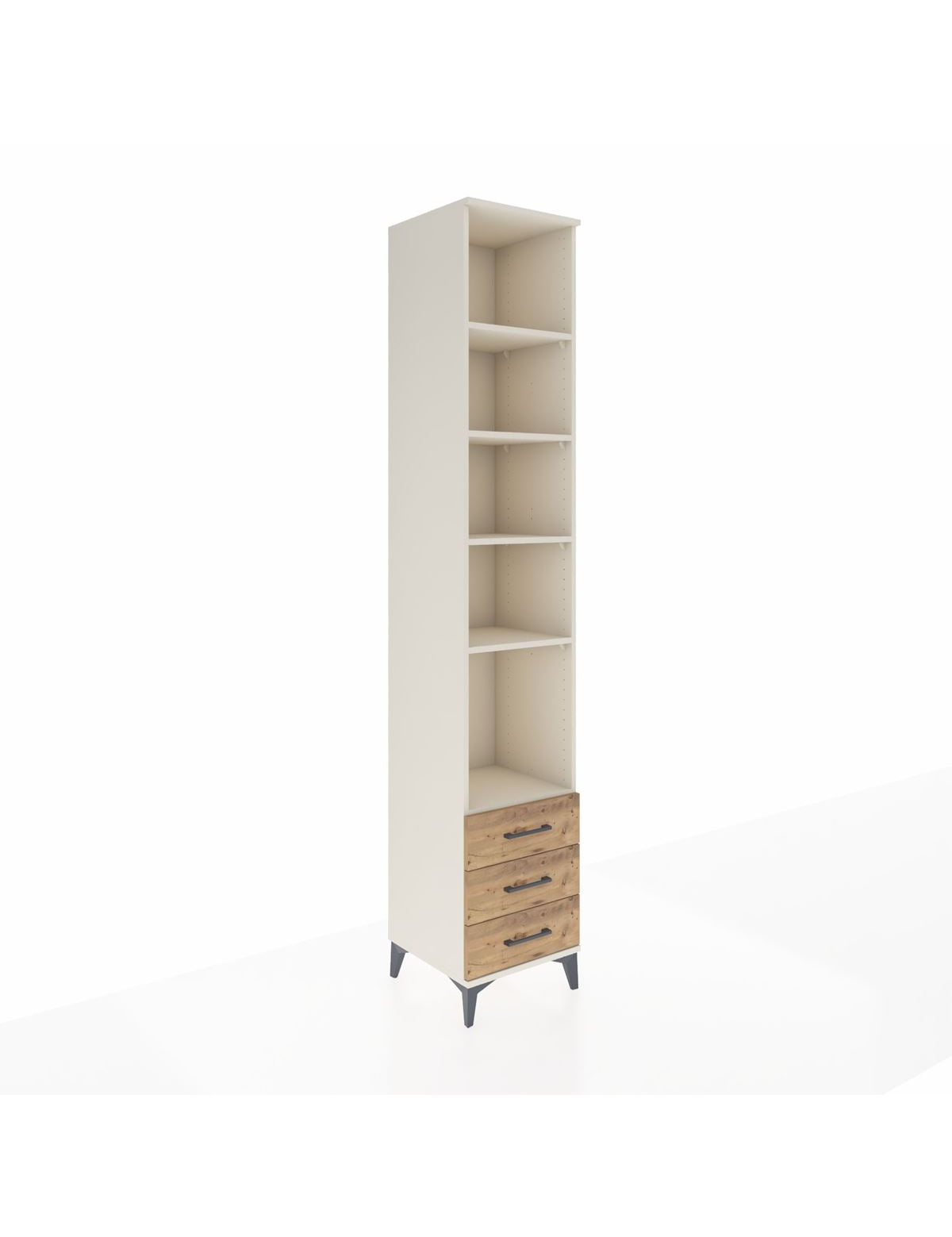 Hyperion Dolap 5 Raflı 3 Çekmeceli 44x44x243 Aytaşı-Çam