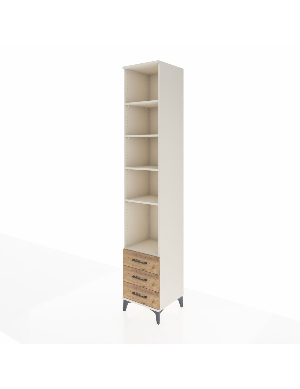 Hyperion Dolap 5 Raflı 3 Çekmeceli 44x44x243 - S64M090V3B