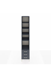 Hyperion Dolap 5 Raflı 3 Çekmeceli 44x44x243 Antrasit-Antrasit