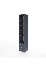 Hyperion Dolap 5 Raflı 3 Çekmeceli 44x44x243 Antrasit-Antrasit