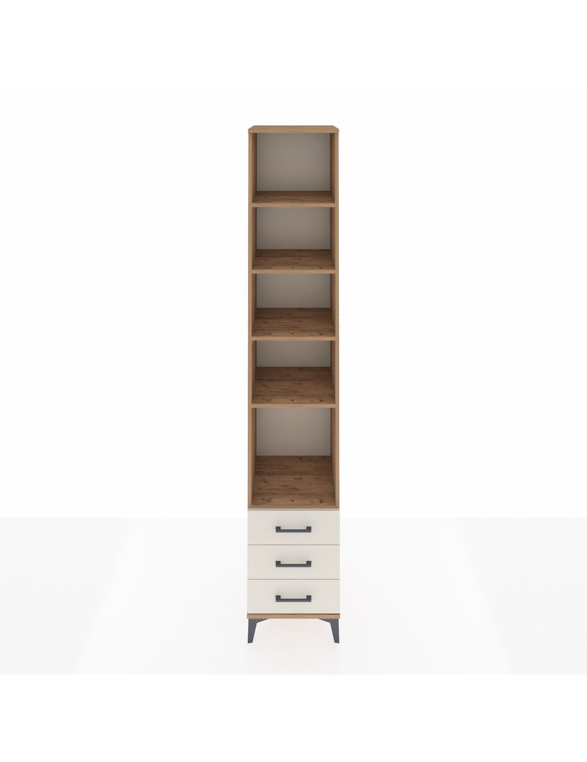 Hyperion Dolap 5 Raflı 3 Çekmeceli 44x44x243 Çam-Aytaşı