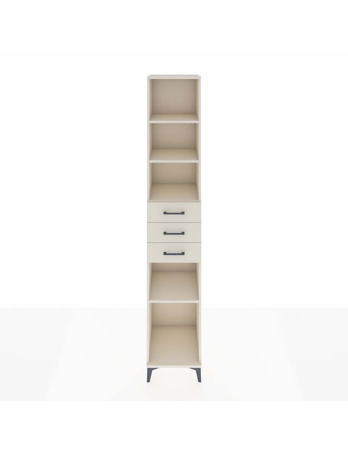 Hyperion Dolap 4 Raflı 3 Çekmeceli 44x44x243 Aytaşı-Aytaşı