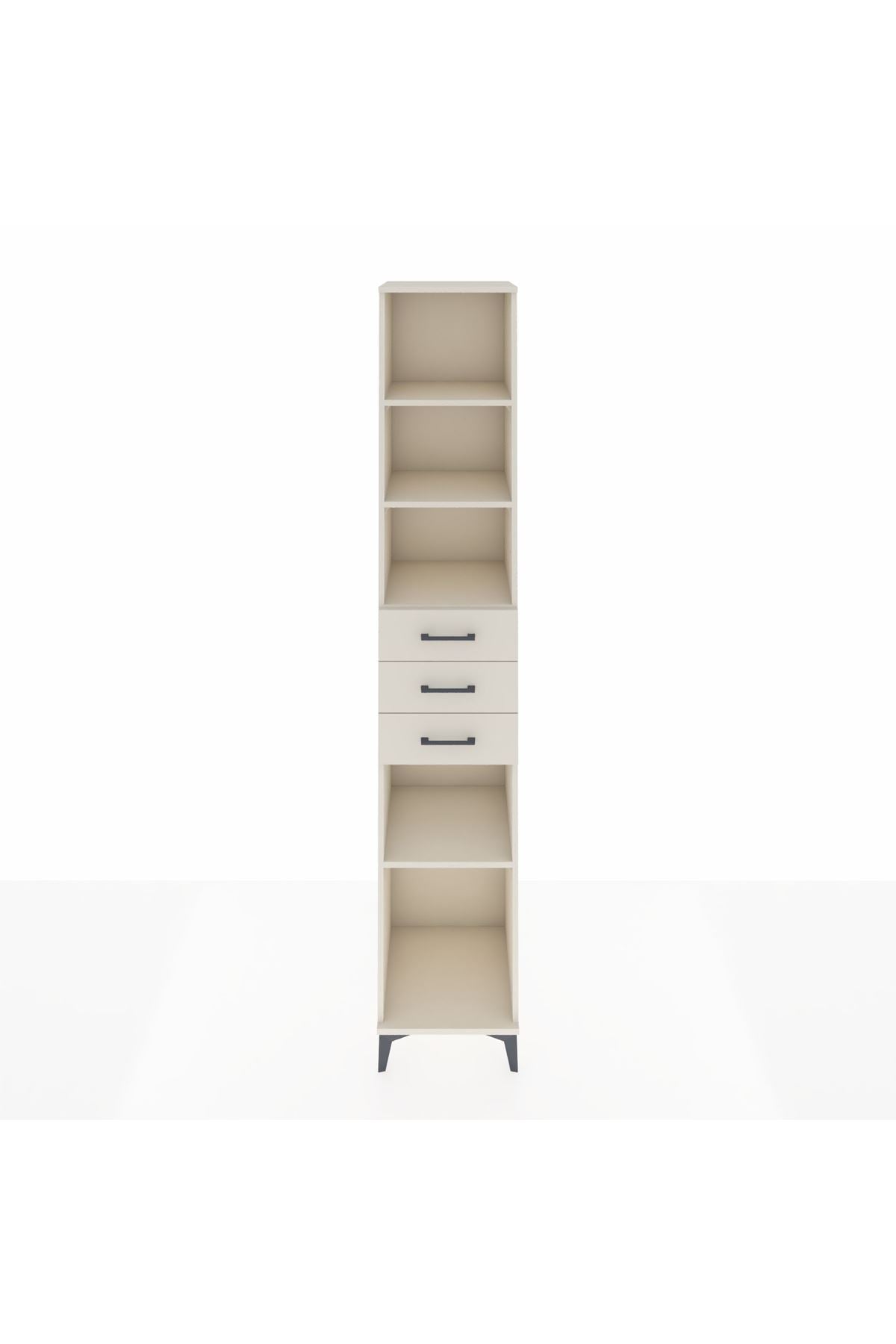 Hyperion Dolap 4 Raflı 3 Çekmeceli 44x44x243 Aytaşı-Aytaşı