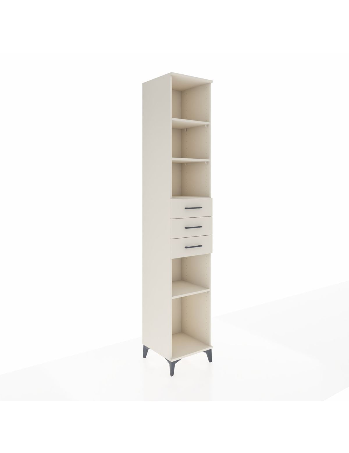 Hyperion Dolap 4 Raflı 3 Çekmeceli 44x44x243 Aytaşı-Aytaşı