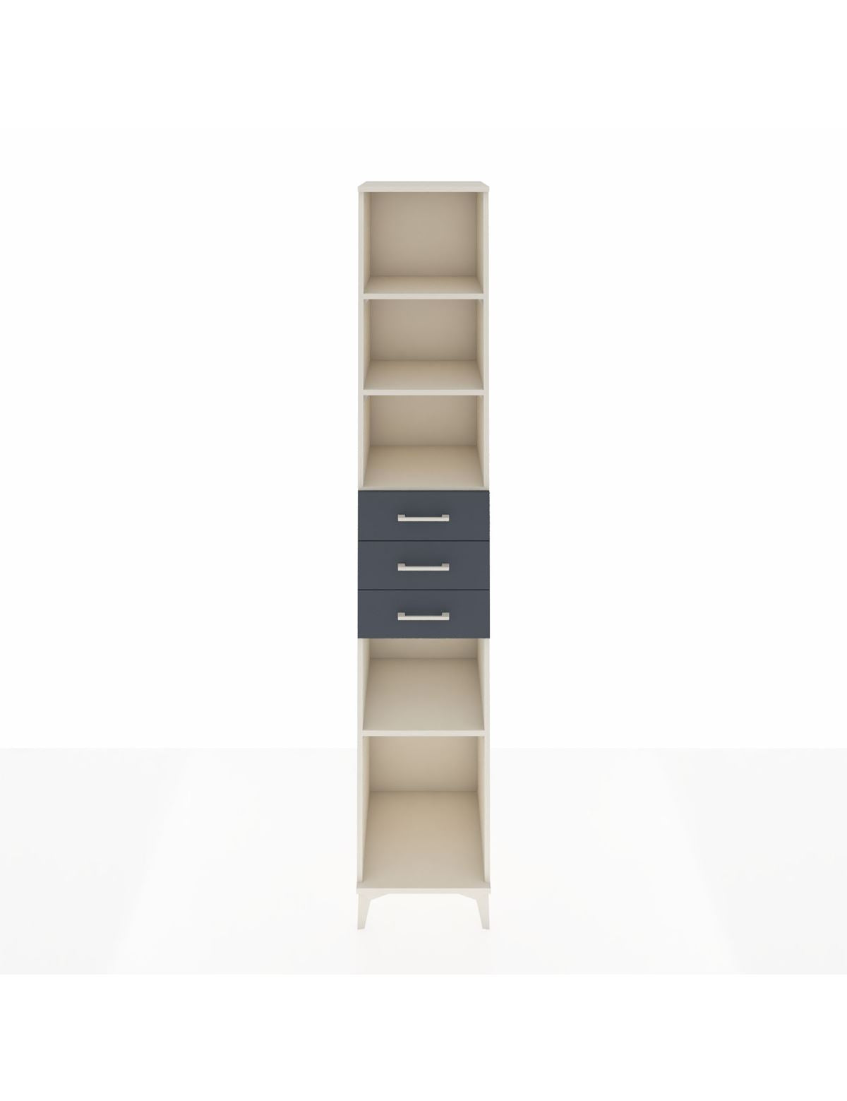 Hyperion Dolap 4 Raflı 3 Çekmeceli 44x44x243 Aytaşı-Antrasit