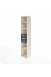 Hyperion Dolap 4 Raflı 3 Çekmeceli 44x44x243 Aytaşı-Antrasit