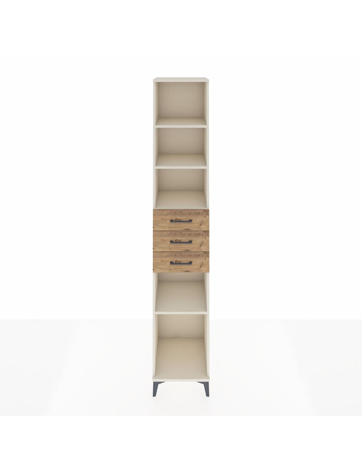 Hyperion Dolap 4 Raflı 3 Çekmeceli 44x44x243 Aytaşı-Çam