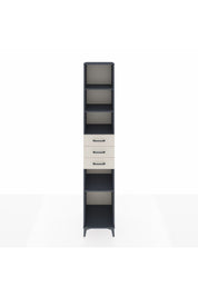 Hyperion Dolap 4 Raflı 3 Çekmeceli 44x44x243 Antrasit-Aytaşı