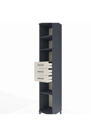 Hyperion Dolap 4 Raflı 3 Çekmeceli 44x44x243 Antrasit-Aytaşı