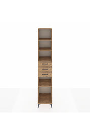 Hyperion Dolap 4 Raflı 3 Çekmeceli 44x44x243 Çam-Çam